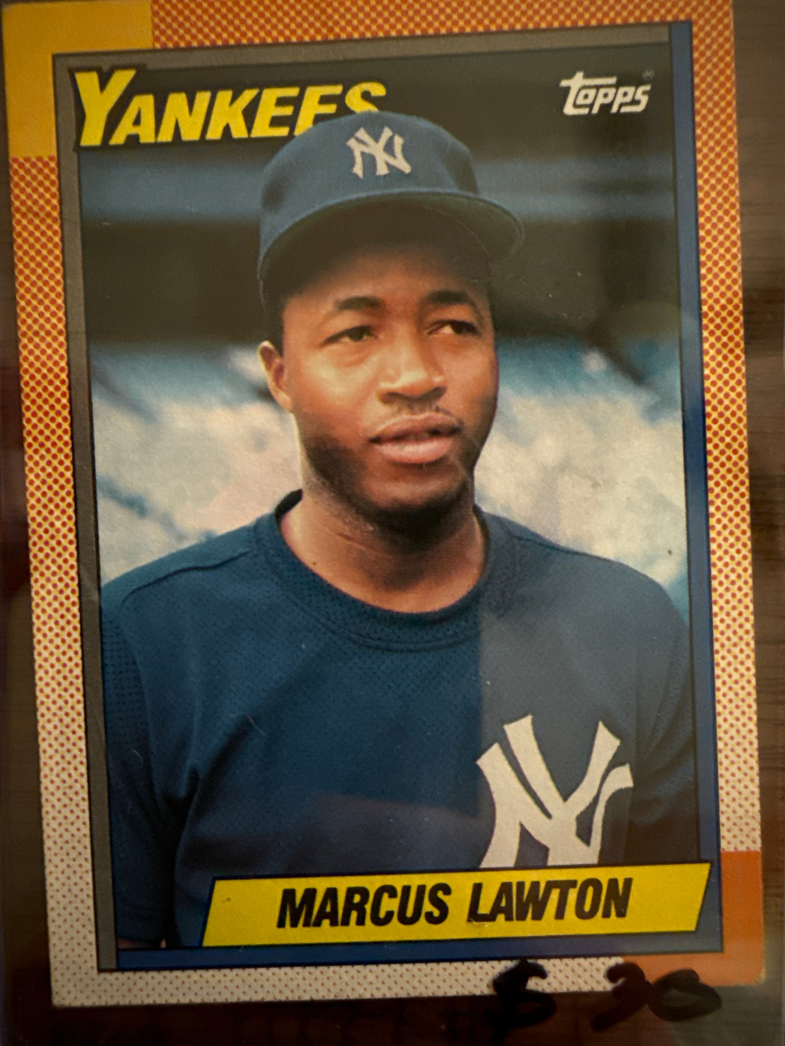 Topps Baseball Card Marcus Lawton