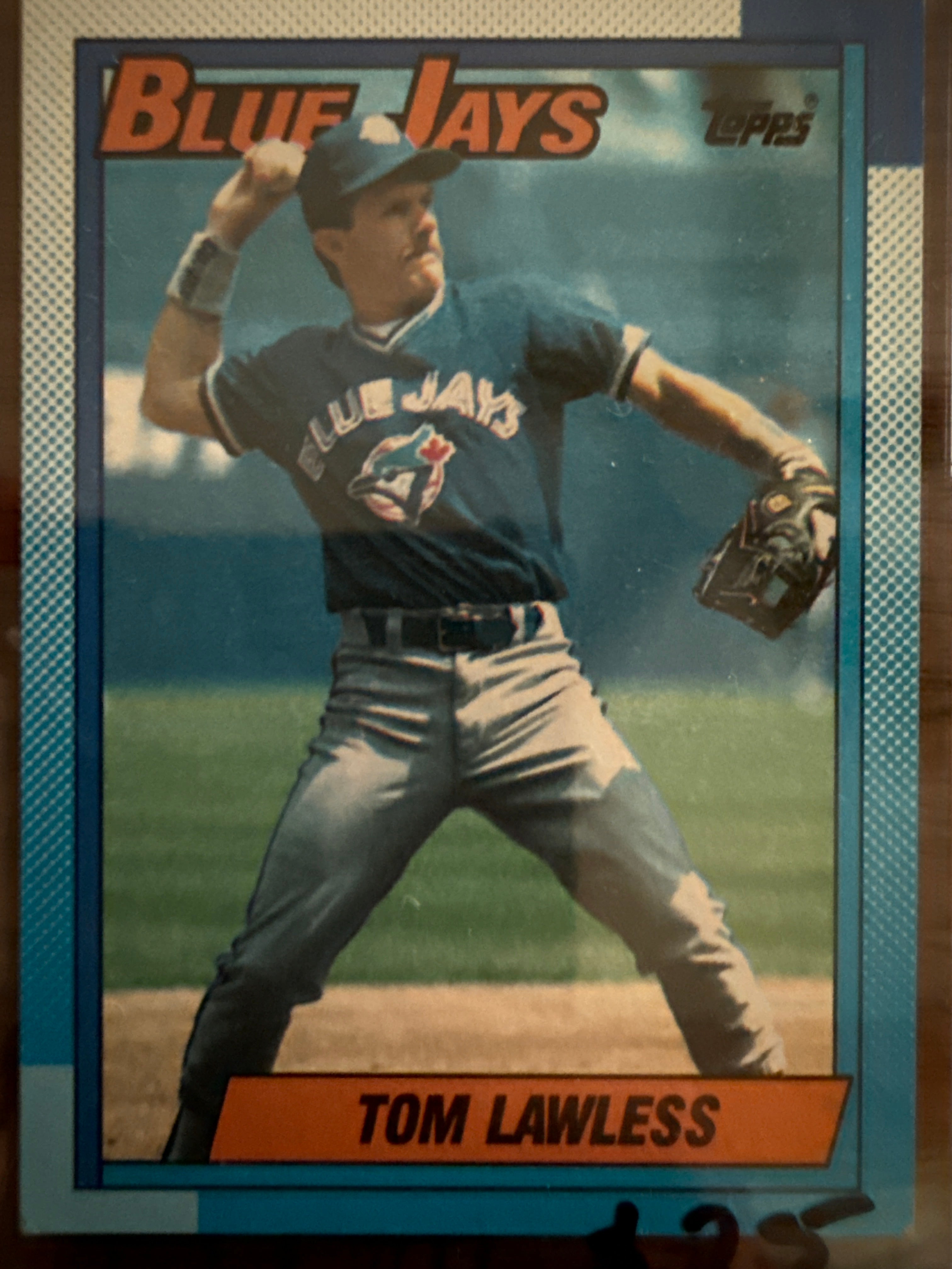 Topps Baseball Card Tom Lawless