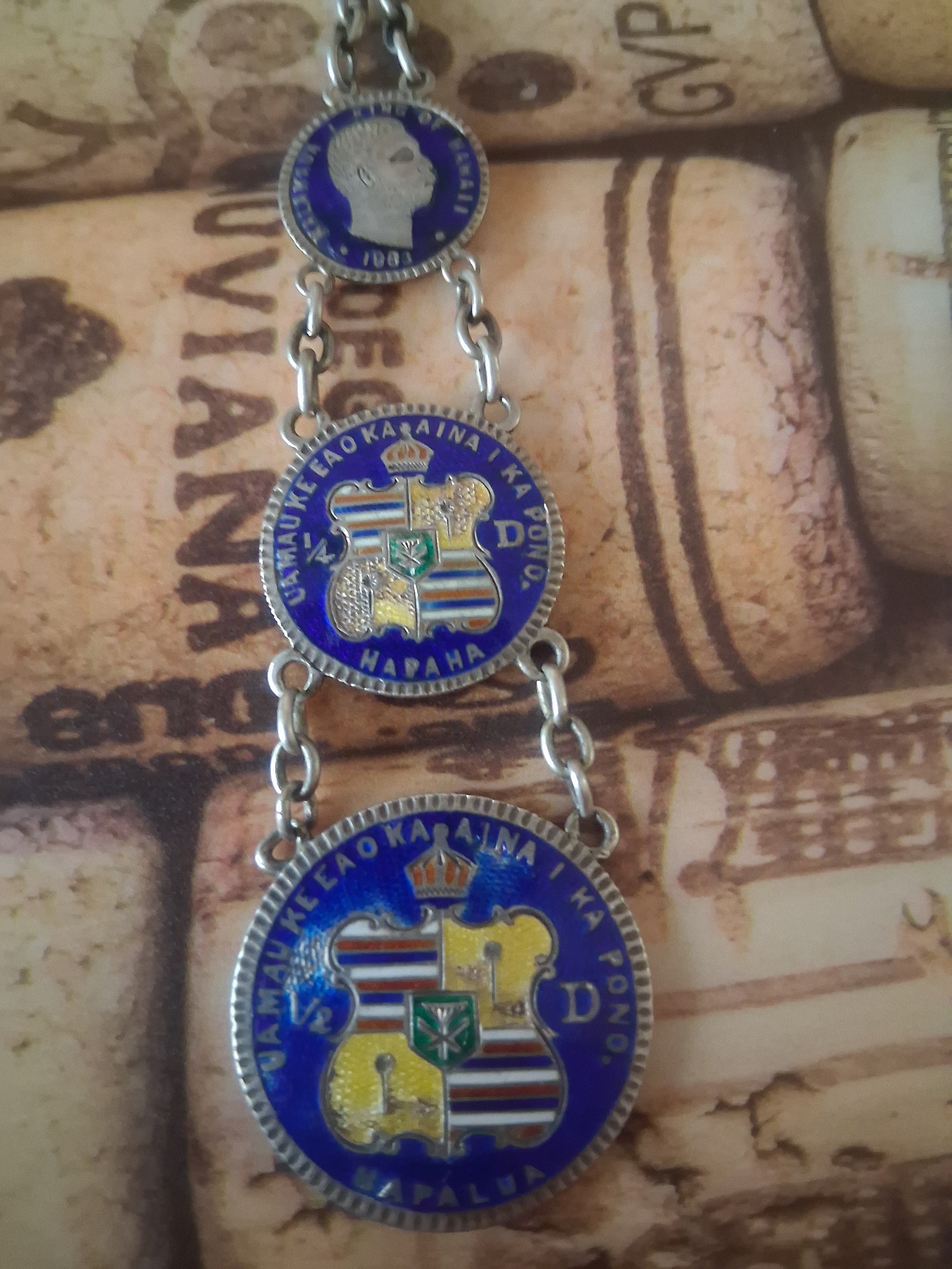 Vintage Hawaiian coins bracelet