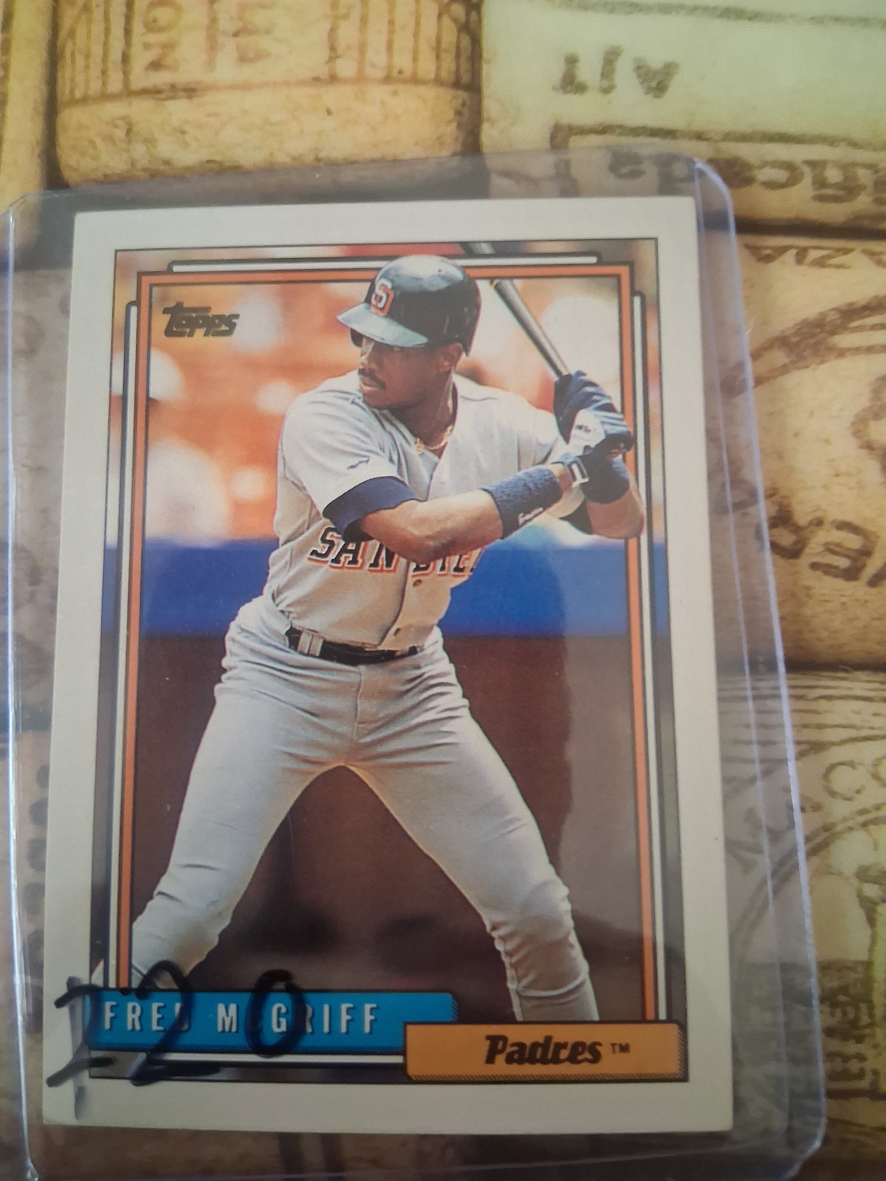 Topps vintage baseball card Fred McGriff