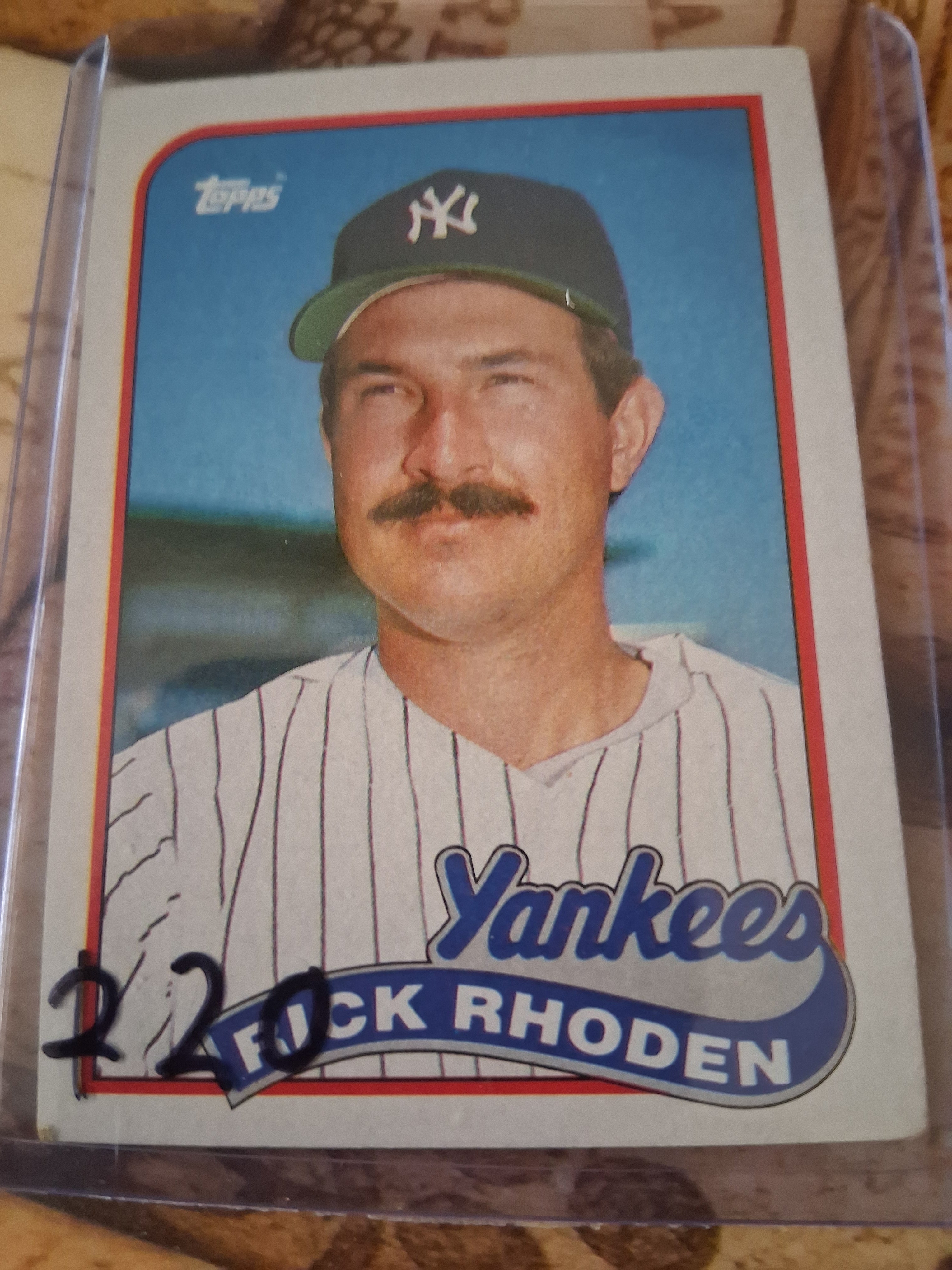 Topps Vintage baseball card Rick Rhoden