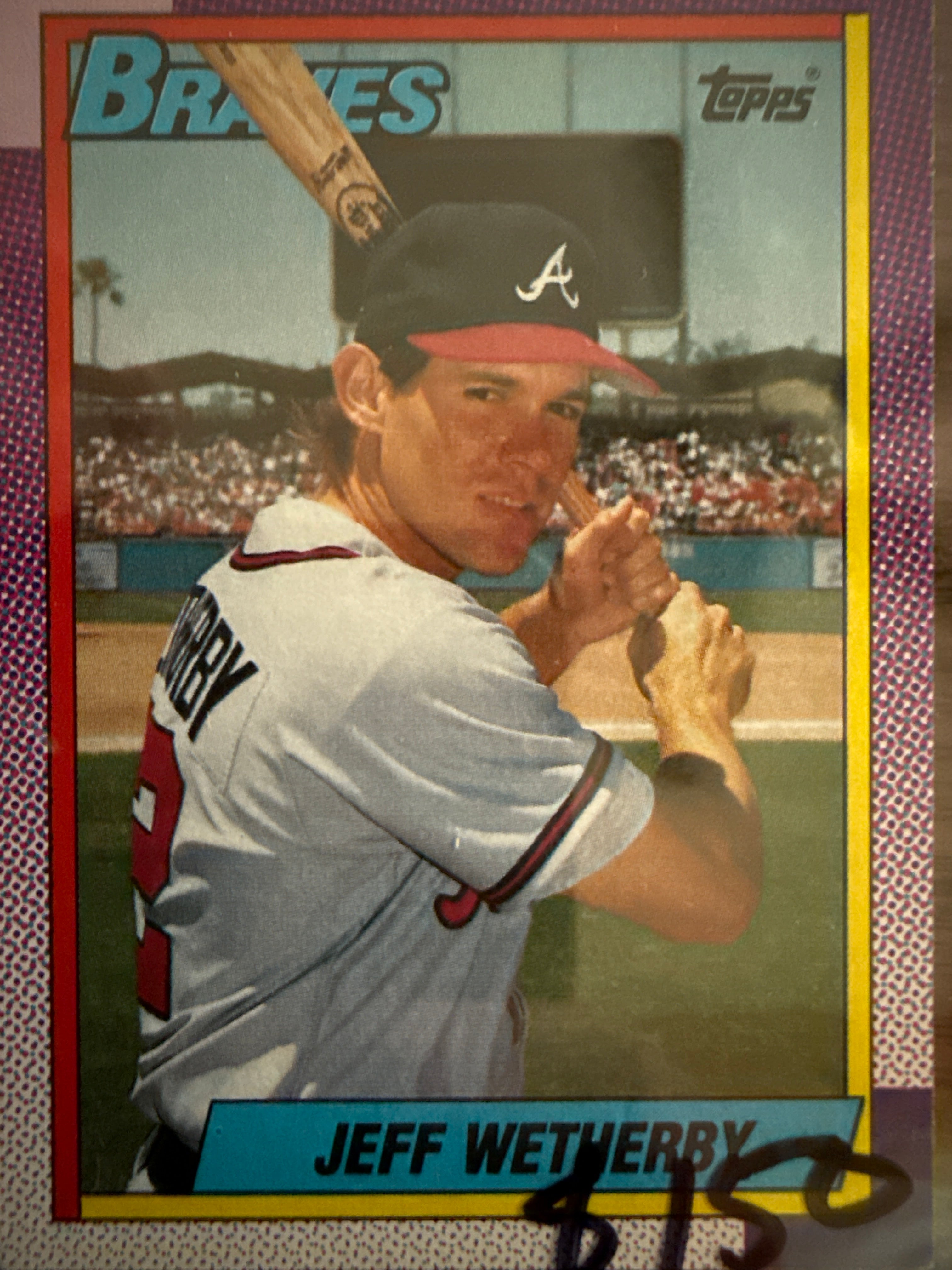 Topps Baseball Card Jeff Wetherby