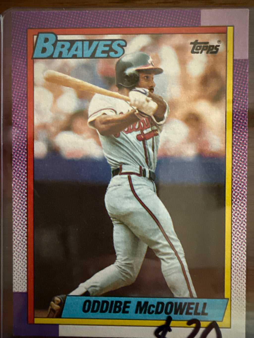 Topps Baseball Card Oddibe McDowell