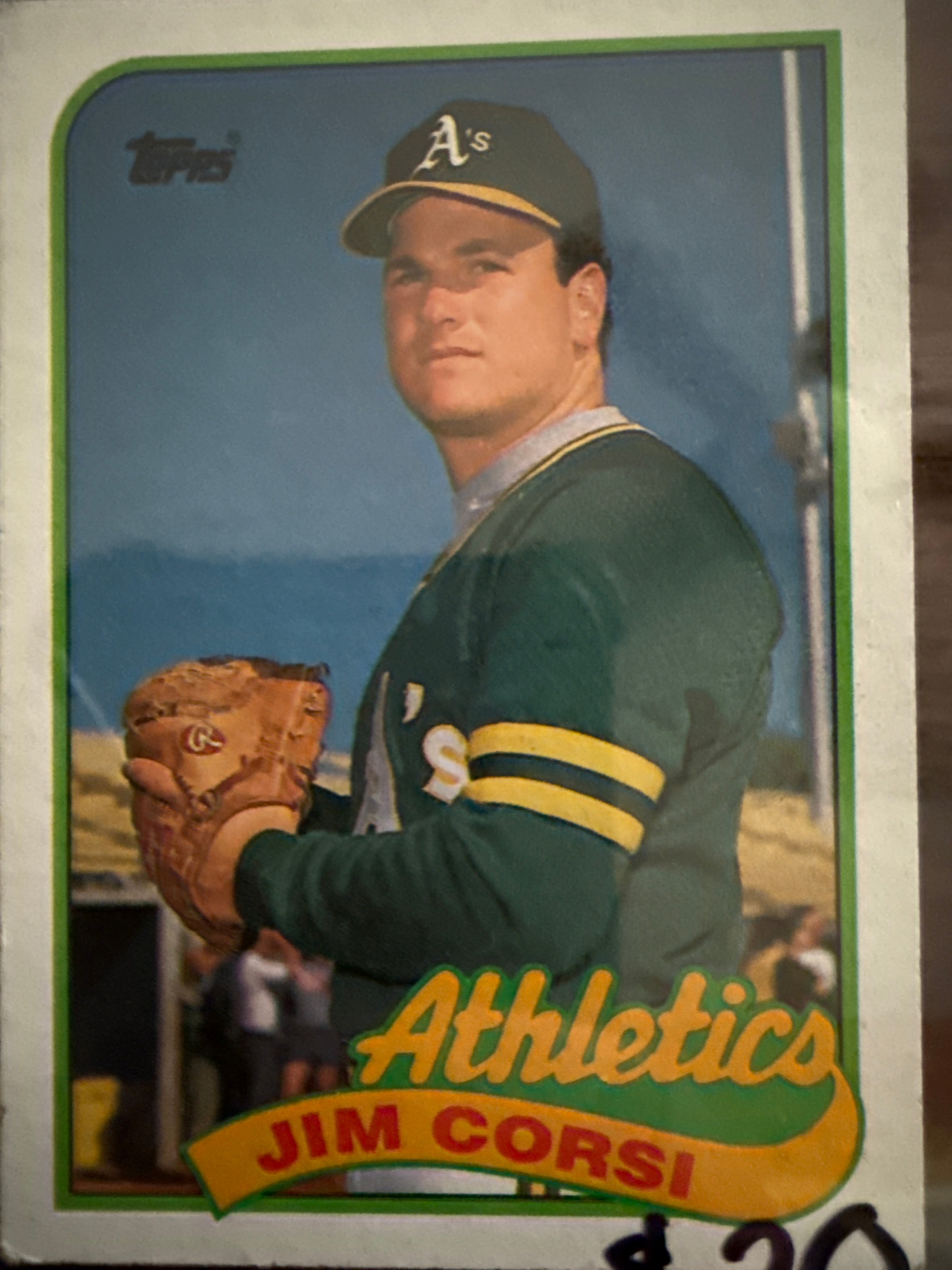 Topps Baseball Card Jim Corsi
