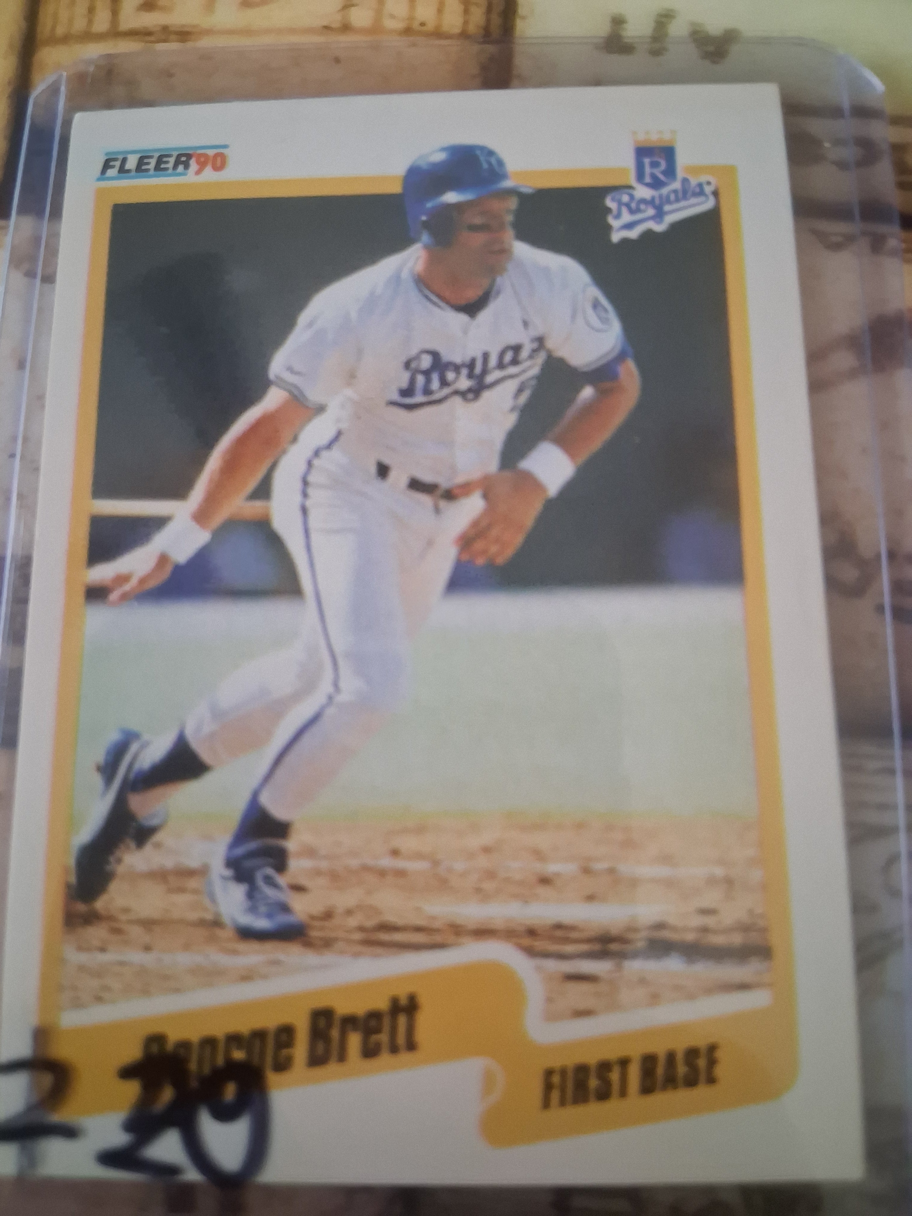 Fleer vintage baseball card George Brett
