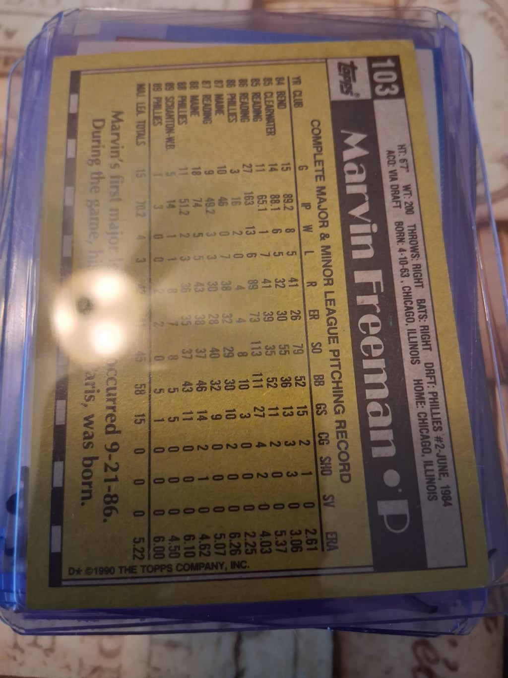 Topps Vintage Baseball Marvin Freeman